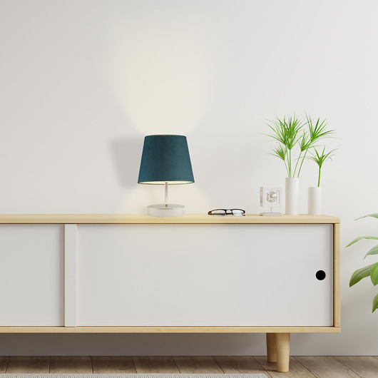 lampy stołowe Stylowa lampa stołowa do salonu LED ALMADA VELUR