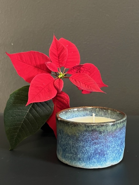 świeczniki i świece Świeca sojowa w ceramice 130 ml - szarlotka