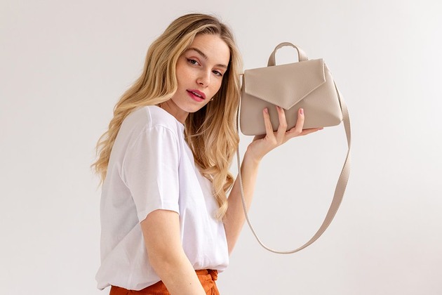 torby na ramię ELISE Petit Stone-Beige Shoulder Bag