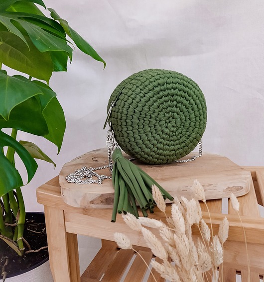 torby na ramię Mała okrągła torebka - khaki