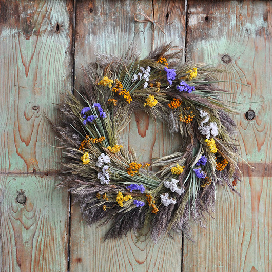wianki wielkanocne Naturalny wianek boho