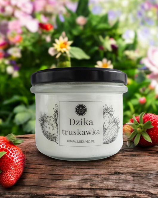 świece zapachowe Świeca sojowa DZIKA TRUSKAWKA 235 ml Mikuno