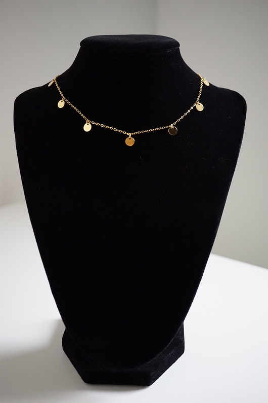 Choker z kółeczkami pozłacany pr. 925 VENA Jewellery