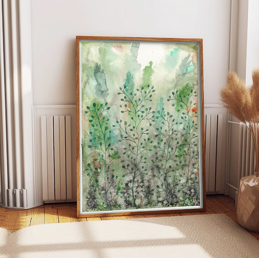 grafiki i ilustracje Łąka. Plakat