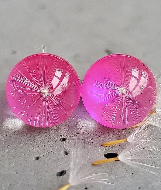 Kolczyki - sztyfty z dmuchawcem Grol Jewellery