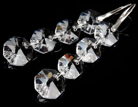 Kryształowa kaskada - Swarovski Ruby 4 mellody