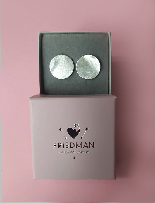 kolczyki srebrne Kolczyki Plates - srebro 925