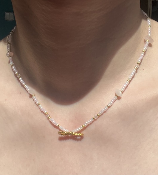 chokery Choker kolardka kwarc rozowy