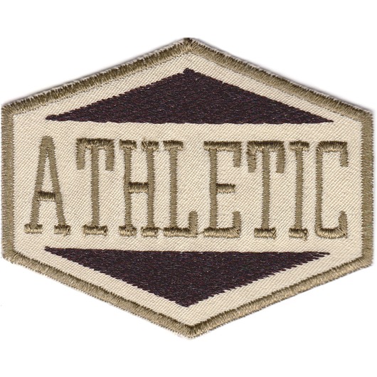 naszywki na ubrania Naszywka naprasowanka ATHLETIC termoprzylepna haft 7,7x6,5cm