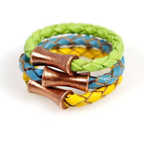 Tricolor cooper rings Djenka