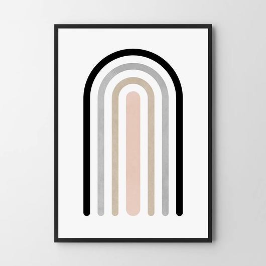 plakaty Plakat Pastelowa geometria #2