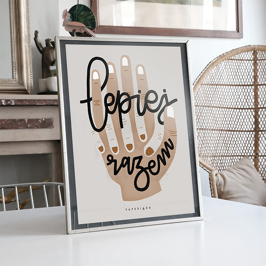 Plakat "Lepiej razem" Paperiada