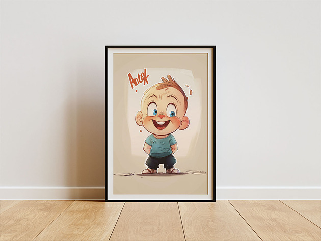 obrazy i plakaty do pokoju dziecięcego Plakat - Antek / Antoni
