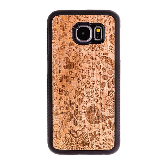 OBUDOWA, CASE, SAMSUNG GALAXY S6 EDGE, BIRDS Smartwoods