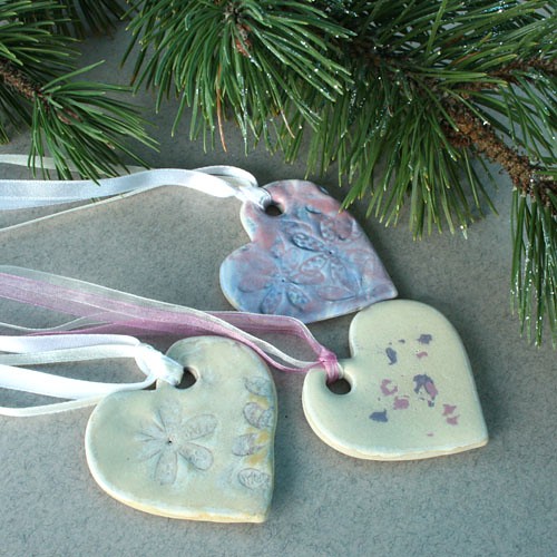 Ceramiczne serca świąteczne 03 decorella