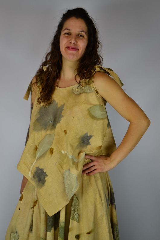 topy damskie Barwiona Roślinami Bluzka "Słoneczna Polana"