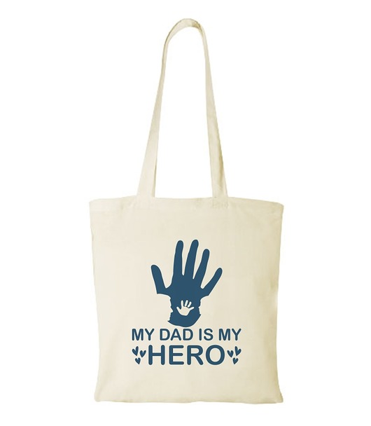 torby na zakupy Torba bawełniana "MY DAD IS MY HERO"