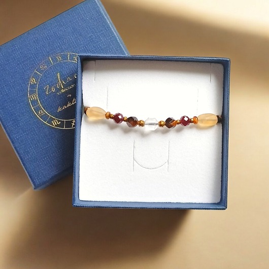 bransoletki z kamieni naturalnych LEW - zodiac collection :: NEW gold