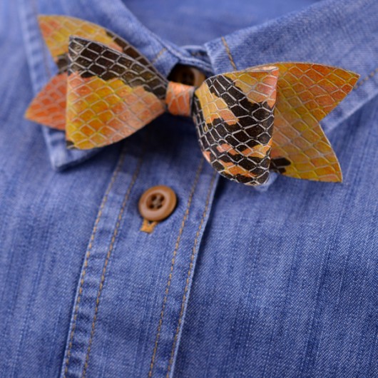 SnakeBow-Tie felt label