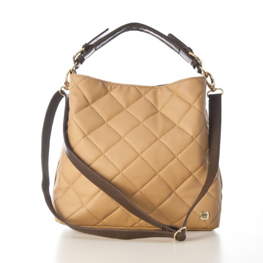 Anja Caramel Quilted Silver- na zamówienie MilliBag