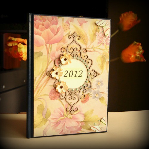 Stylowy Kalendarz na 2012 rok - na prezent Z Papieru Tworzone