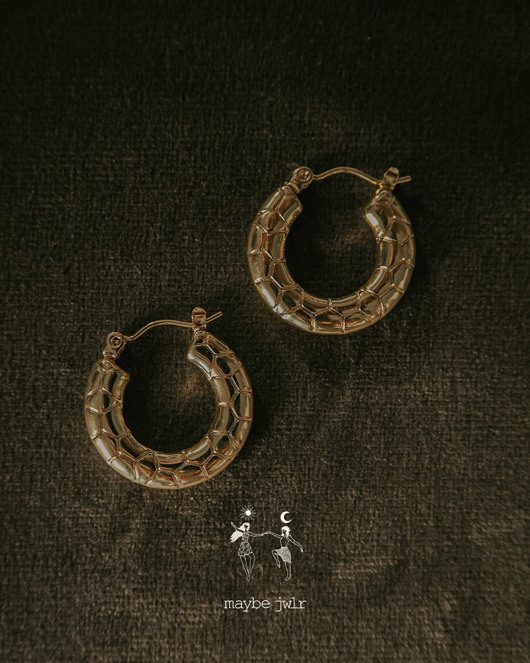 kolczyki pozłacane Kolczyki pozłacane Statement Hoops