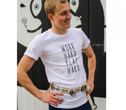 Koszulka Work HARD Play HARD 4boys  Brain Inside