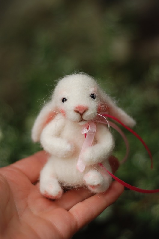 Biały Króliczek BoboLobo Handicraft