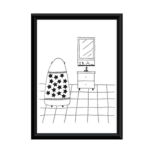 Plakat Miś w łazience goka made baby