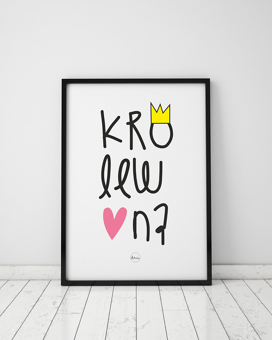 plakat. królewna (format A3) Love Life and Forest