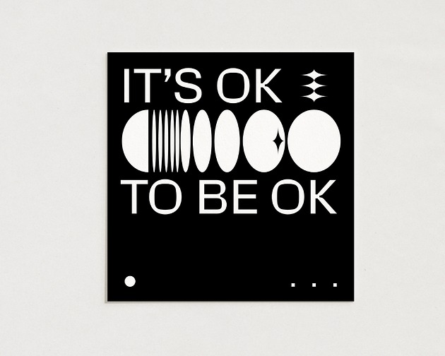 plakaty It's ok / Oryginalna grafika / poster print / plakat