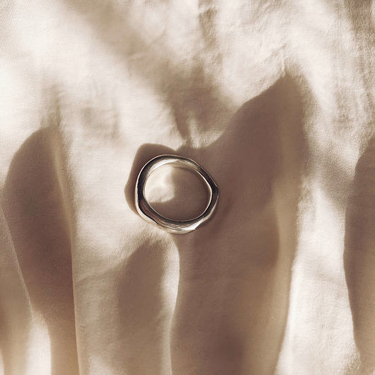 pierścionki srebrne Medium Liquid Ring (silver)