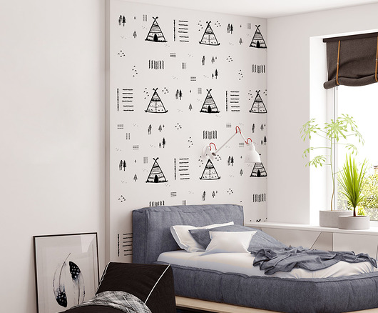 Tapeta dla dzieci Teepee Tent Humpty Dumpty Room Decoration
