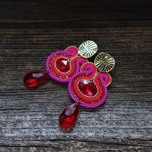 kolczyki soutache Blink Blink- kolczyki soutache