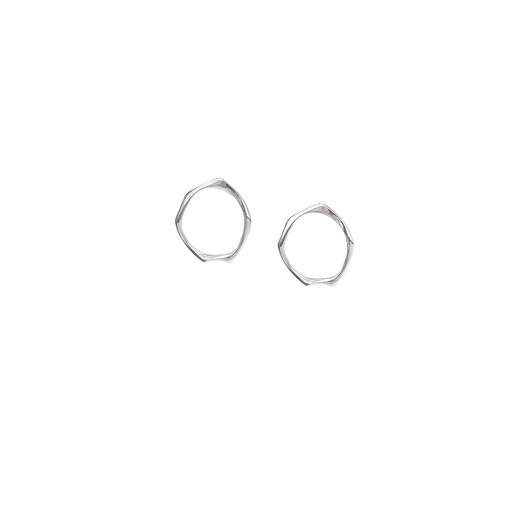 Kolczyki srebrne WAVES Circle / silver earrings Filimoniuk