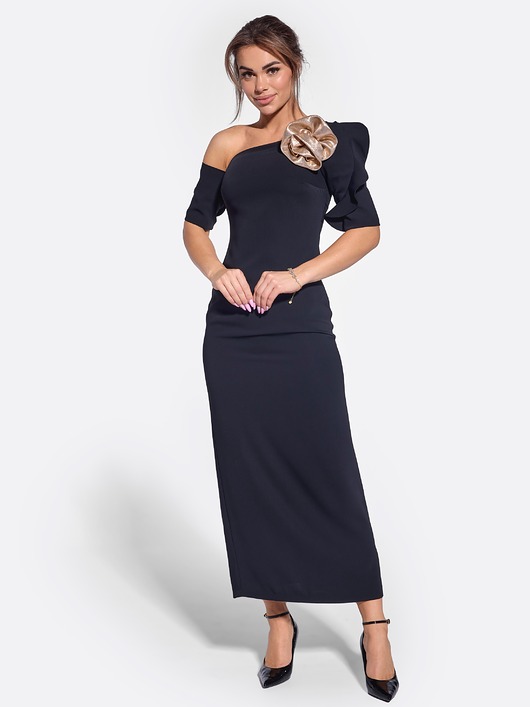 sukienki maxi damskie Suknia Denise czarna