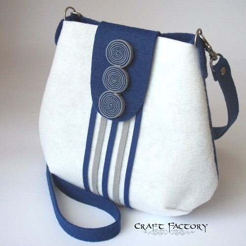 Hypnotic Ink&Grey - torebka na ramię Craft Factory