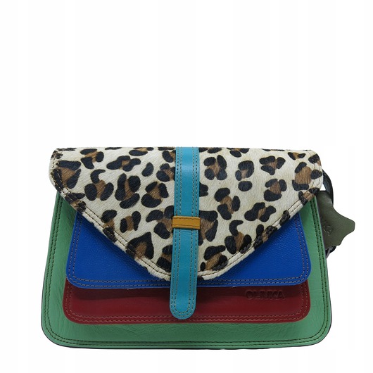 torby na ramię Torebka damska klasyczna elegancka skórzana na ramię pasek OLIVKA