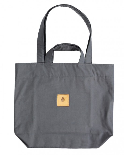 Myszon Grey Oversized Cotton Bag Roboty Ręczne