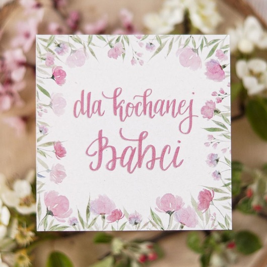 kartki okolicznościowe - wydruki Kartka Dla kochanej Babci
