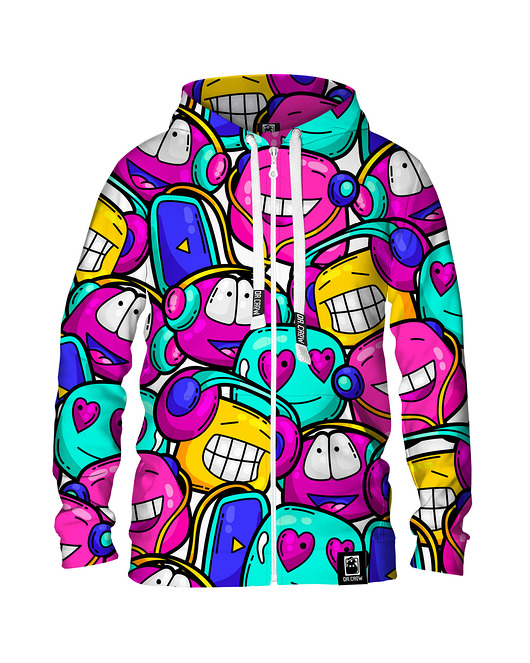 bluza z kapturem damska Damska Bluza Expres Zamek DR.CROW Cartoon Funny