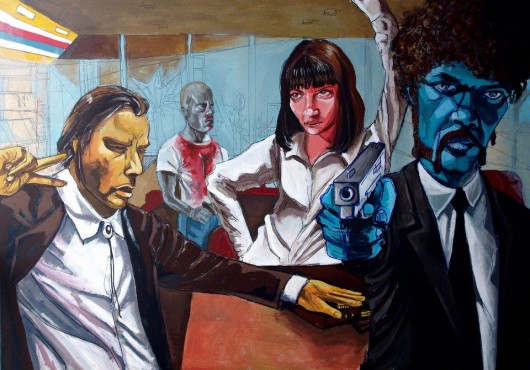 Pulp Fiction  malarstwo obraz akryl  Benni