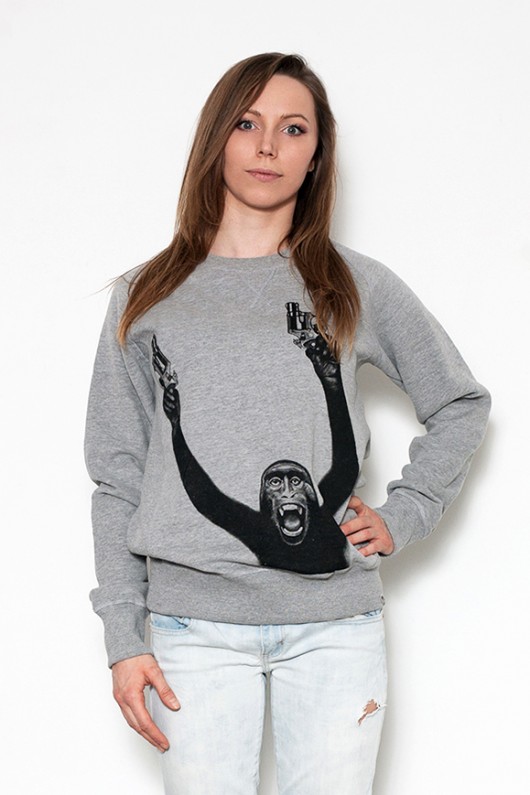 bluza crewneck unisex I say Mikey SzaraBluza