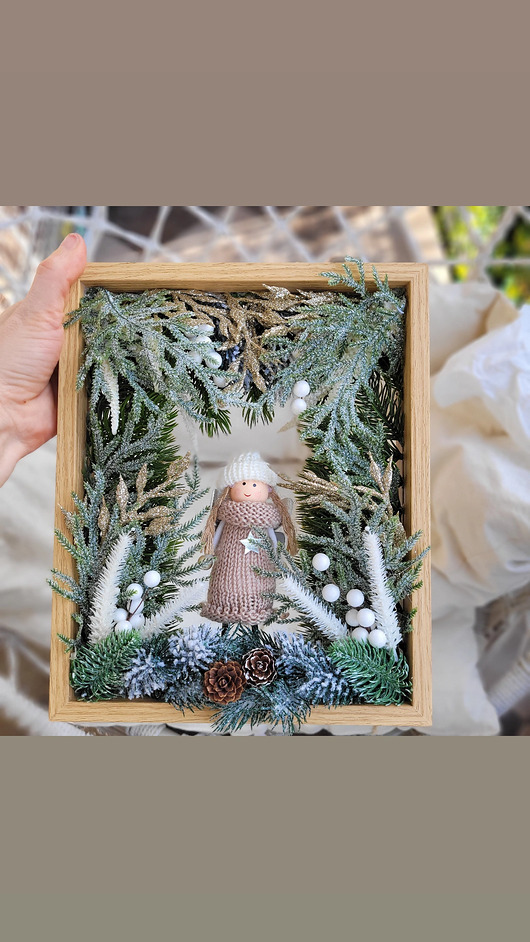 dekoracje świąteczne Obrazek. Dekoracja handmade