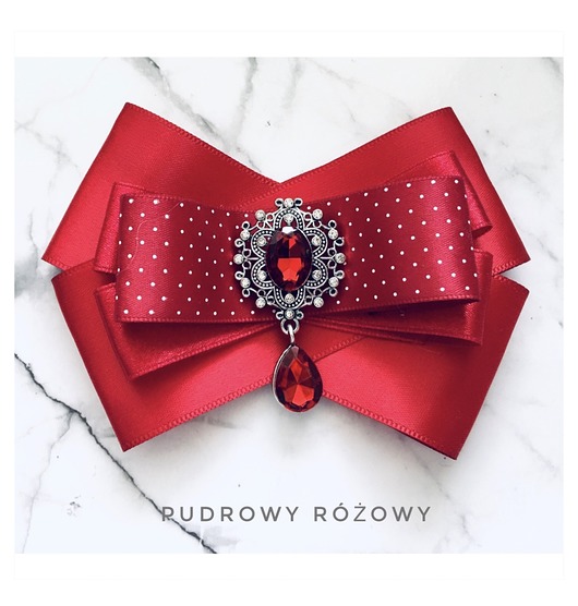 broszki Brosza  Czerwona Piękność NEW