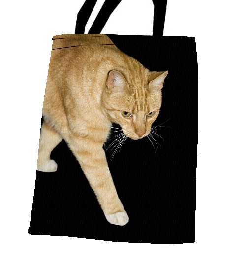 przyczajony KOT ukryty TYGRYS - torba na zakupy AT design