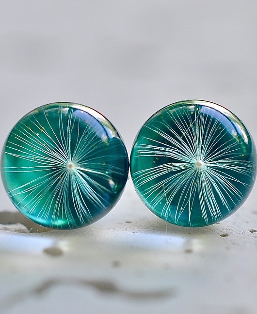 Kolczyki - sztyfty z dmuchawcem Grol Jewellery