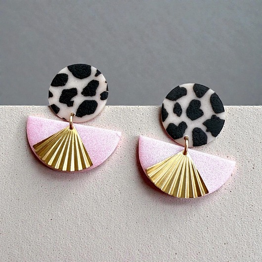 kolczyki z masy plastycznej Kolczyki Flamenco