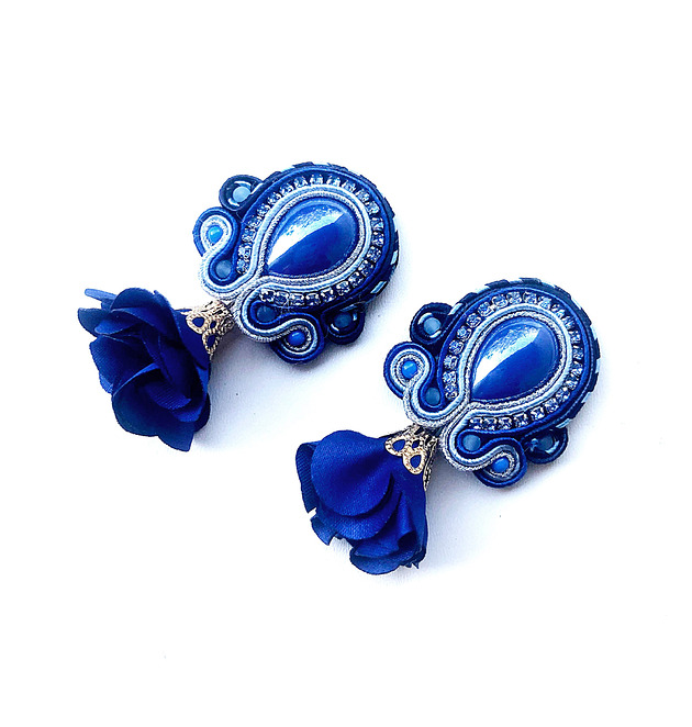 kolczyki soutache Sutaszowe kolczyki  PORTO