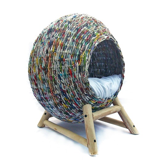 Plecione legowisko - kosz Wyplatanki